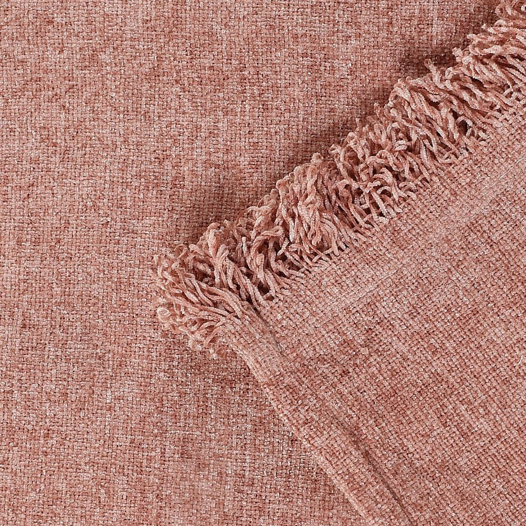 Soft Chenille Throw Pink - Sashaaworld