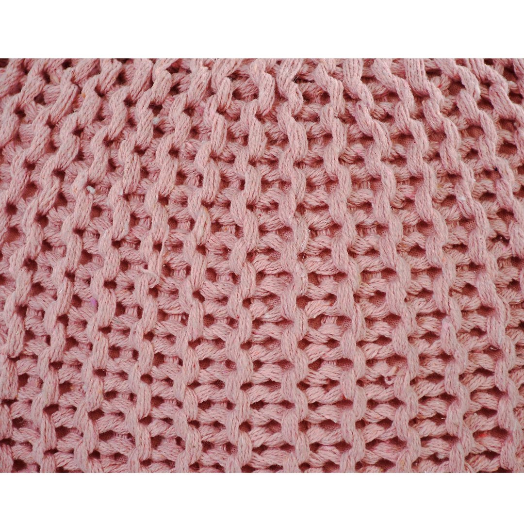 Knitted Pouf Pink - Sashaa World