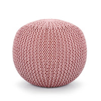 Knitted Pouf Pink - Sashaa World