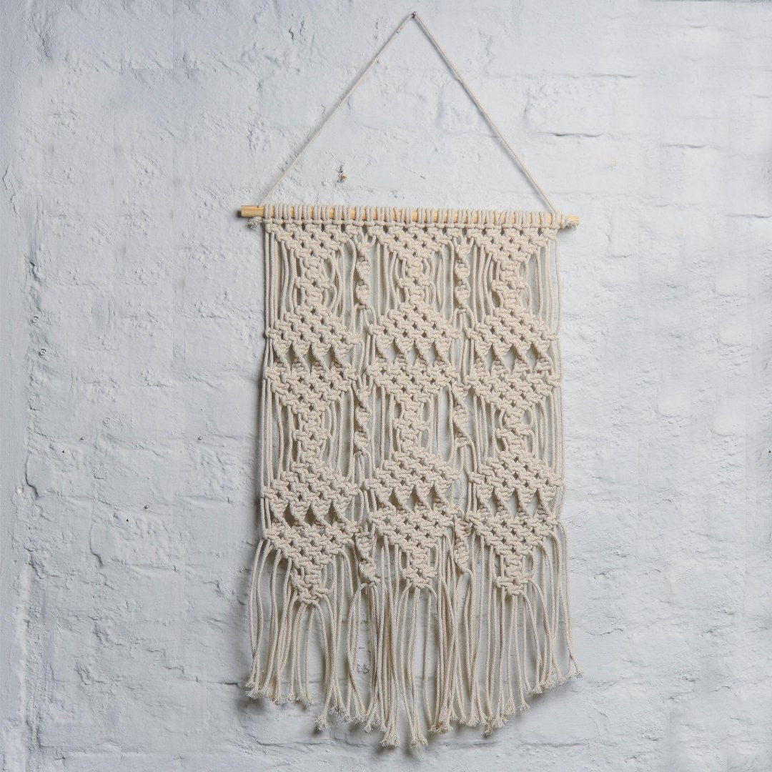 Natural Macramé  Wall Hanging - Sashaaworld
