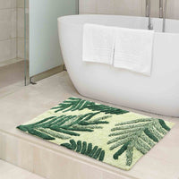 Pack of 2 Leaf Pattern Bath Mat- Sashaaworld