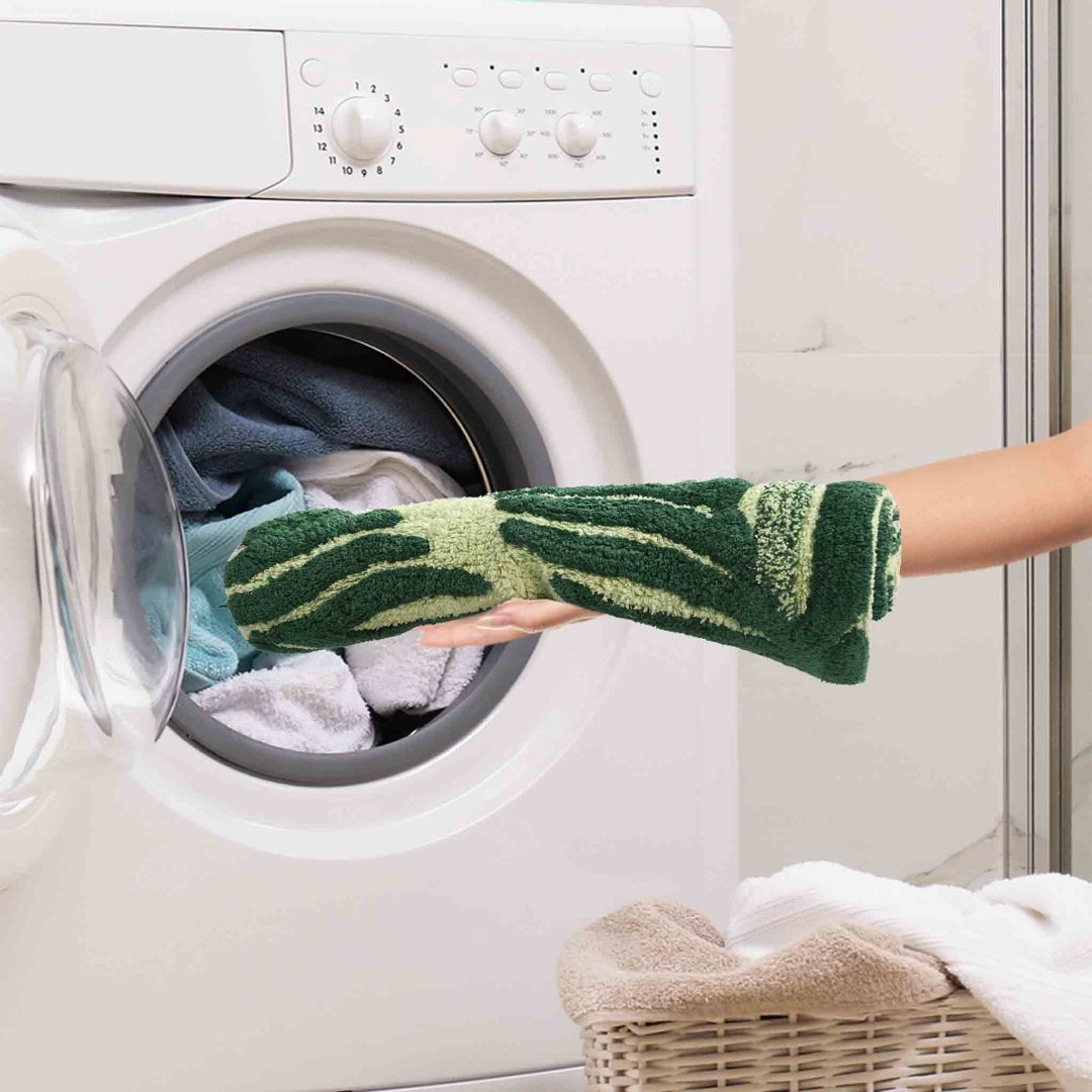 Pack of 2 Leaf Pattern Bath Mat- Sashaaworld