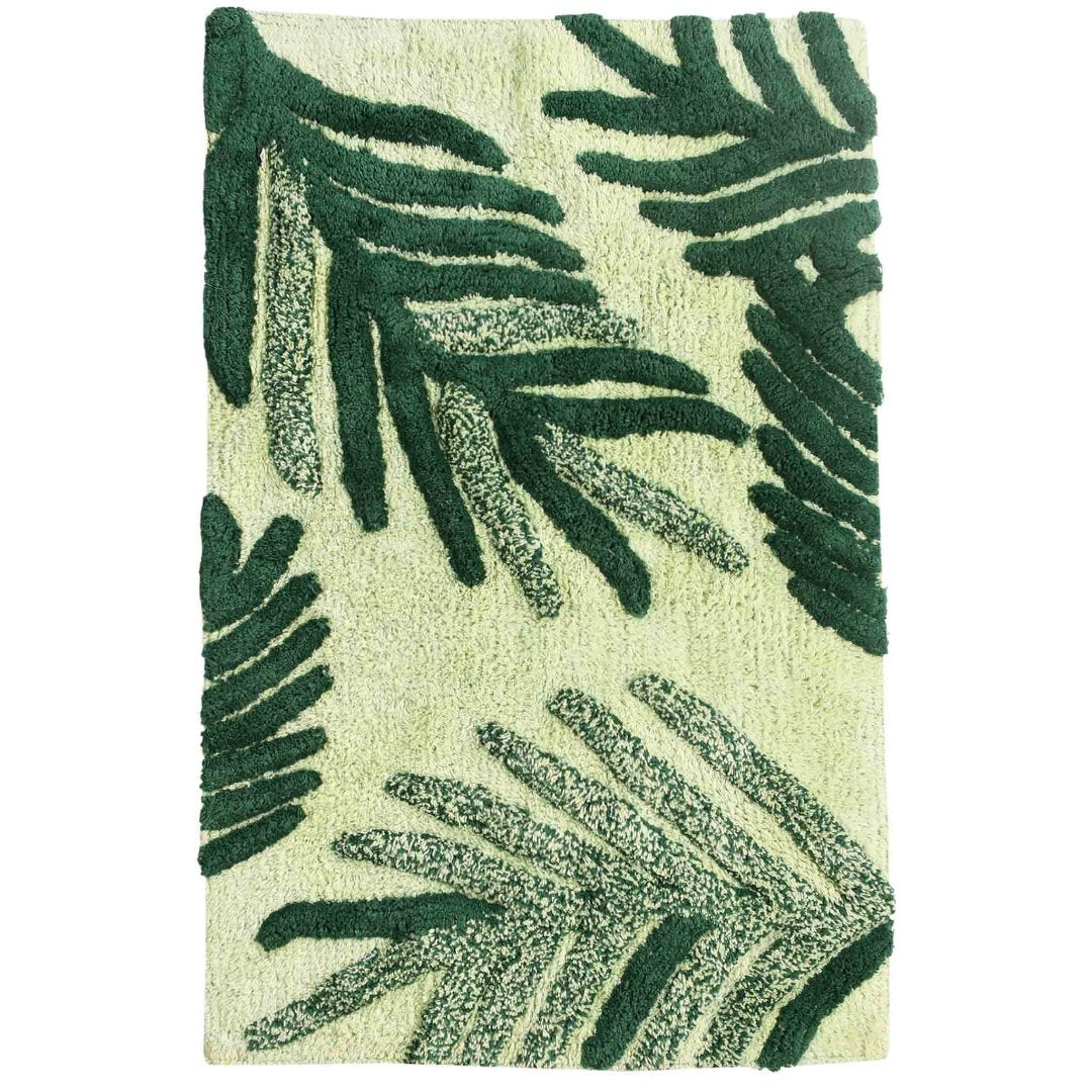 Pack of 2 Leaf Pattern Bath Mat- Sashaaworld