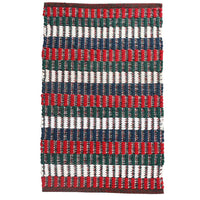 Multi stripe Christmas Vibe Chindi Rug - Sashaaworld
