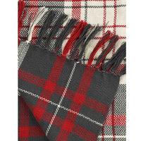 Red & Black Plaid Throw Christmas- Sashaaworld