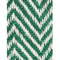Green and Ivory Tufted Striped Throw - Sashaa World