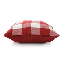 Red Check Cushion Cover - Sashaaworld