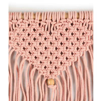 Light Pink Wall Hanging with wooden beads - sashaa World