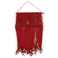 LOVE Wall Hanging with wooden beads red- Sashaa World