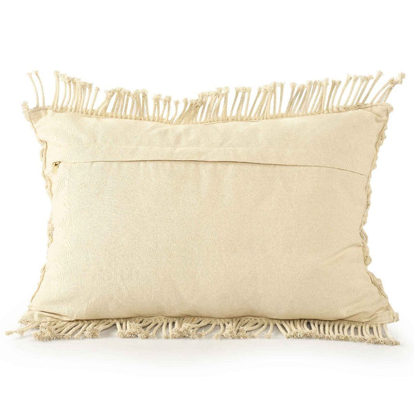 Macrame Natural Cushion - Sashaaworld