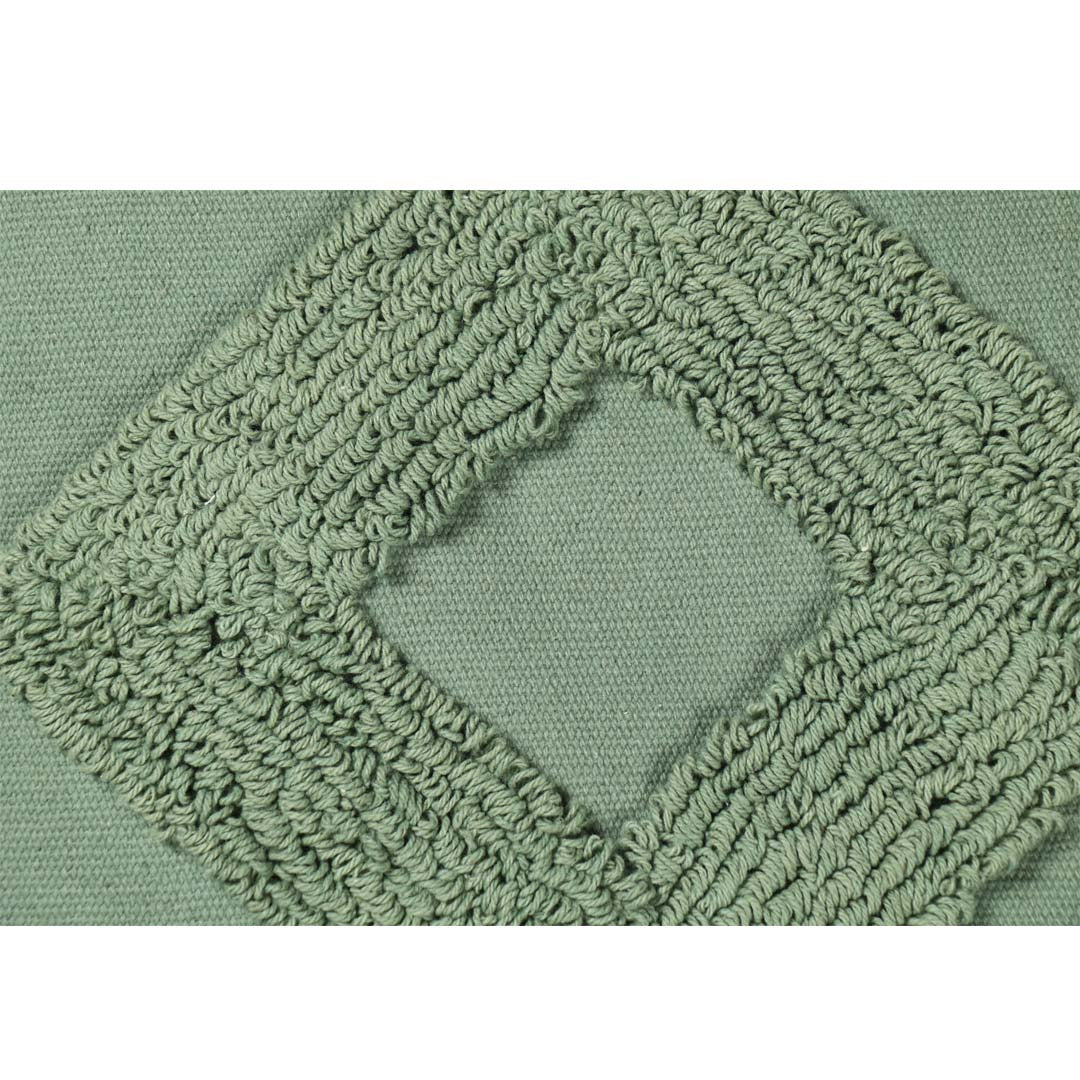 Green Loop Tufted Cushion Cover - Sashaa World