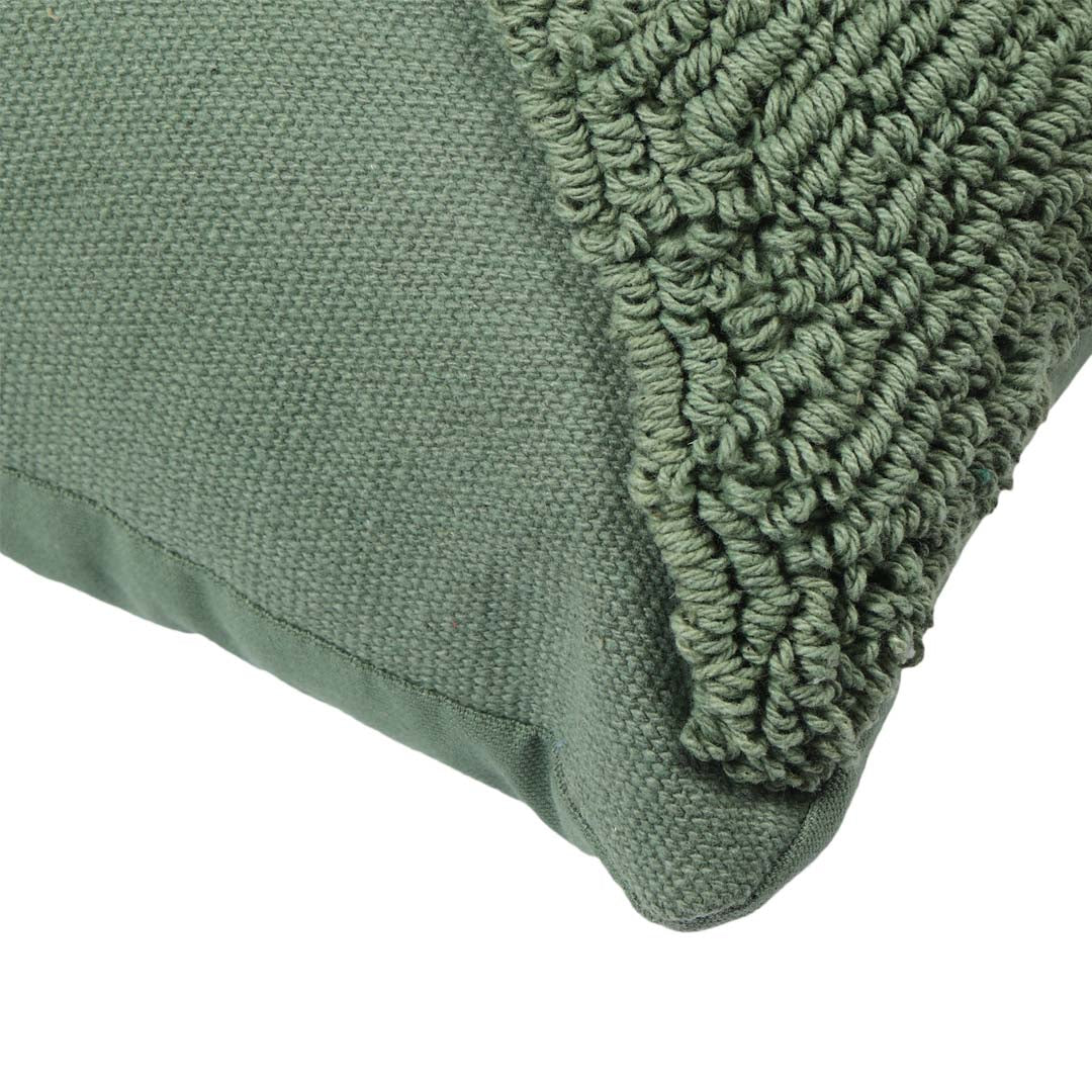 Green Loop Tufted Cushion Cover - Sashaa World