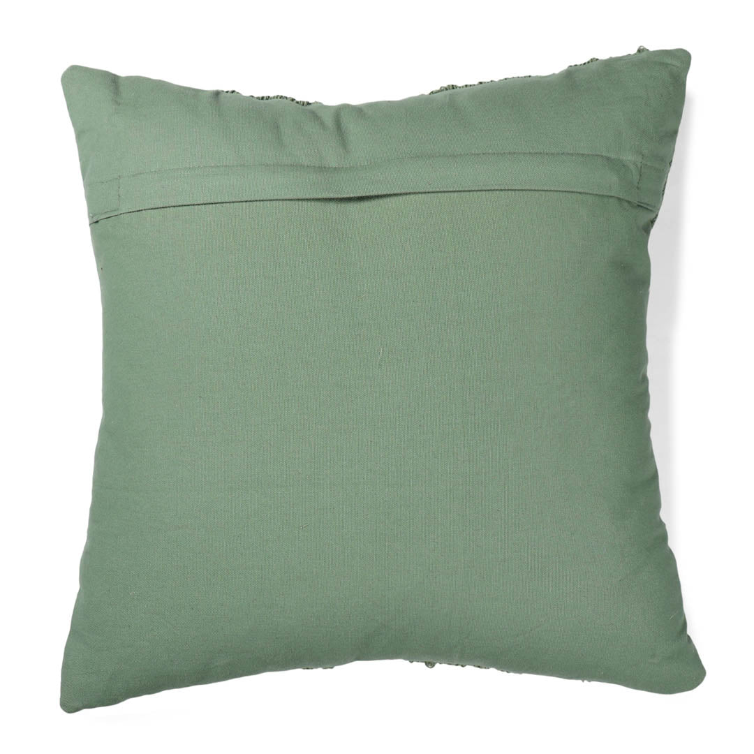 Green Loop Tufted Cushion Cover - Sashaa World