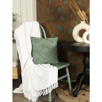 Green Loop Tufted Cushion Cover - Sashaa World