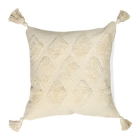 Ivory Diamond Tufted Cushion Cover - Sashaa World