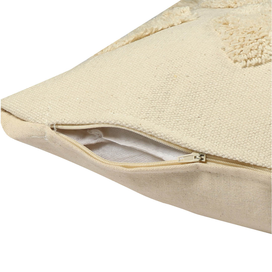 Ivory Diamond Tufted Cushion Cover - Sashaa World