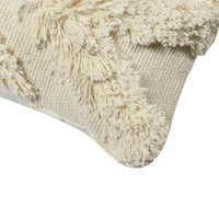 Ivory Chevron Tufted Cushion Cover - Sashaa World