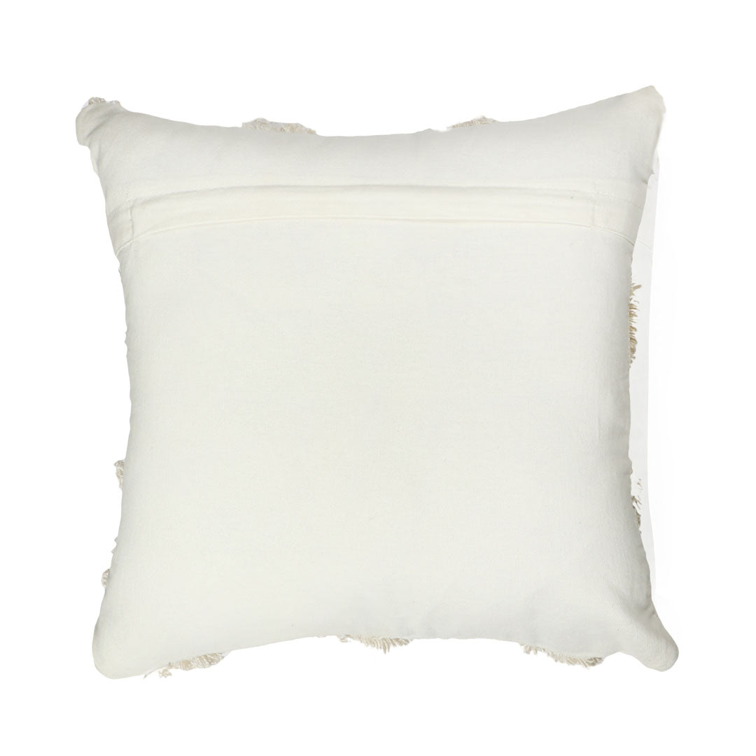 Ivory Chevron Tufted Cushion Cover - Sashaa World