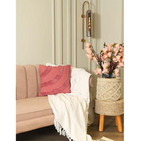 Rose Pink Curves Cushion Cover - Sashaa World