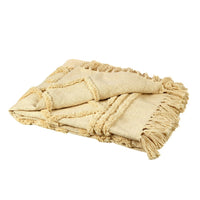 Ivory Diamond Tufted Throw - Sashaa World
