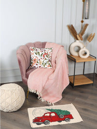 Red Truck Christmas Tree Rug -  sashaaworld