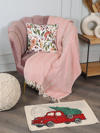 Red Truck Christmas Tree Rug -  sashaaworld