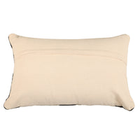 White Lumbar Cushion with Black Stripes- Sashaaworld