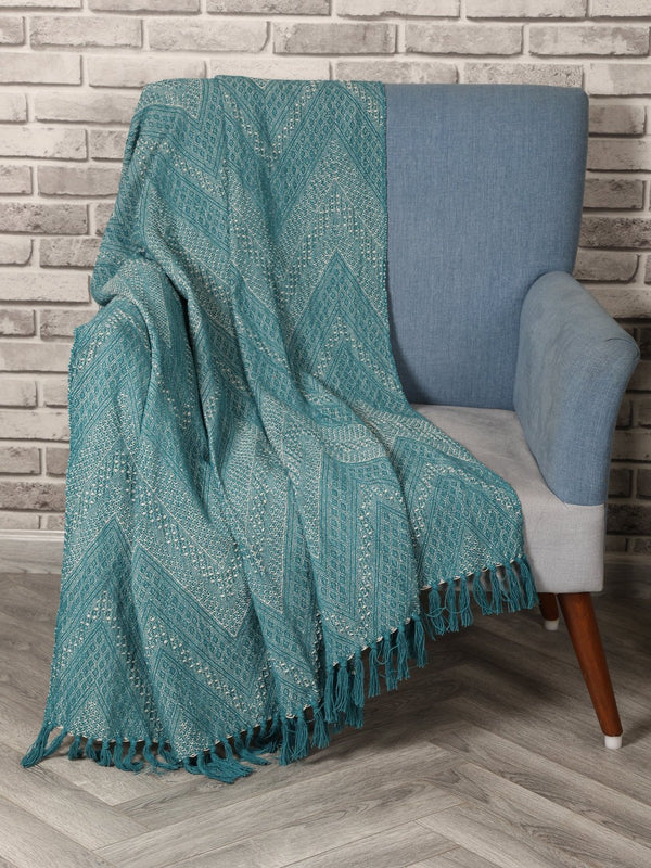 Jewels of India Throw Blue - Sashaa World