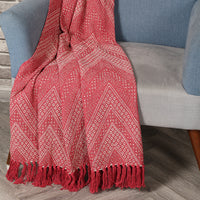 Jewels of India Throw Red - Sashaa World