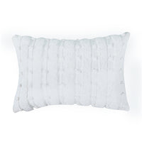 White Tufted Lumbar Cushion- Sashaaworld