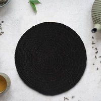 Black Jute Placemats - Sashaa World