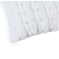 White Tufted Lumbar Cushion- Sashaaworld