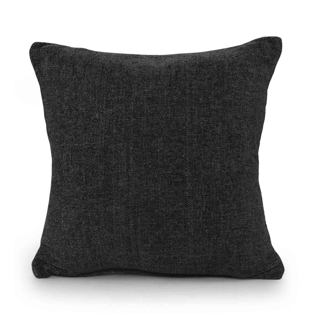 Soft Chenille Throw Black - Sashaaworld
