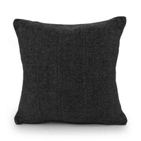 Chenille Cushion Cover- Charcoal Black