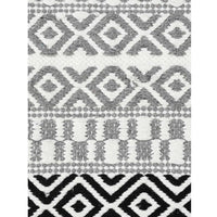 Handwoven Black Accent Rug - Sashaa World