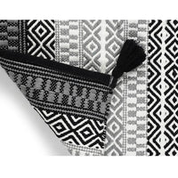 Handwoven Black Accent Rug - Sashaa World