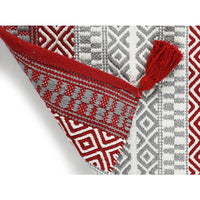 Handwoven Red  Accent Rug - Sashaa World