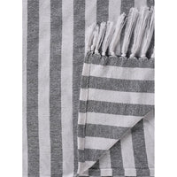 Striped Cotton Throw Bedcover - Sashaaworld