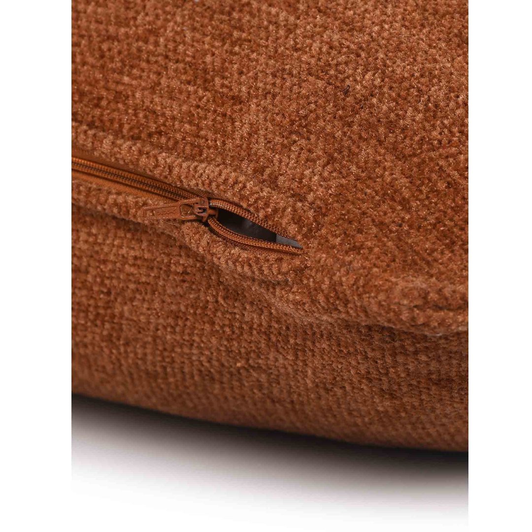 Chenille Cushion Cover- Rust