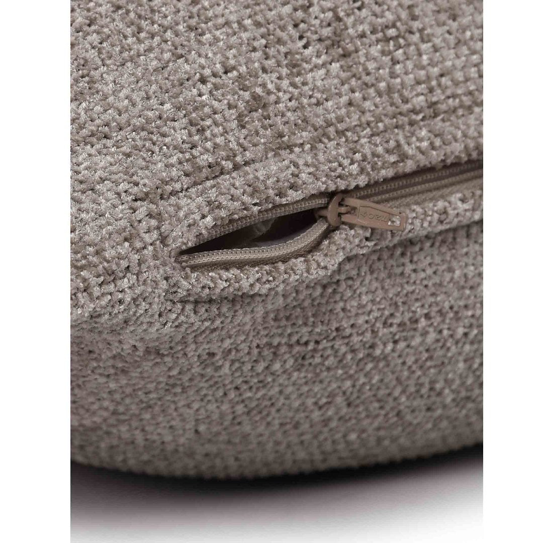 Chenille Cushion Cover- Light Grey