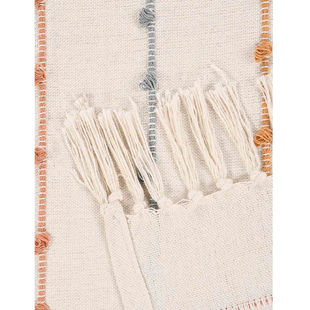 Multi Striped Cotton Throw - sashaaworld