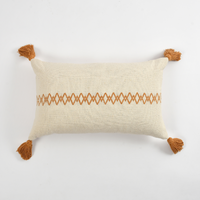 Woven Cushion in Mustard