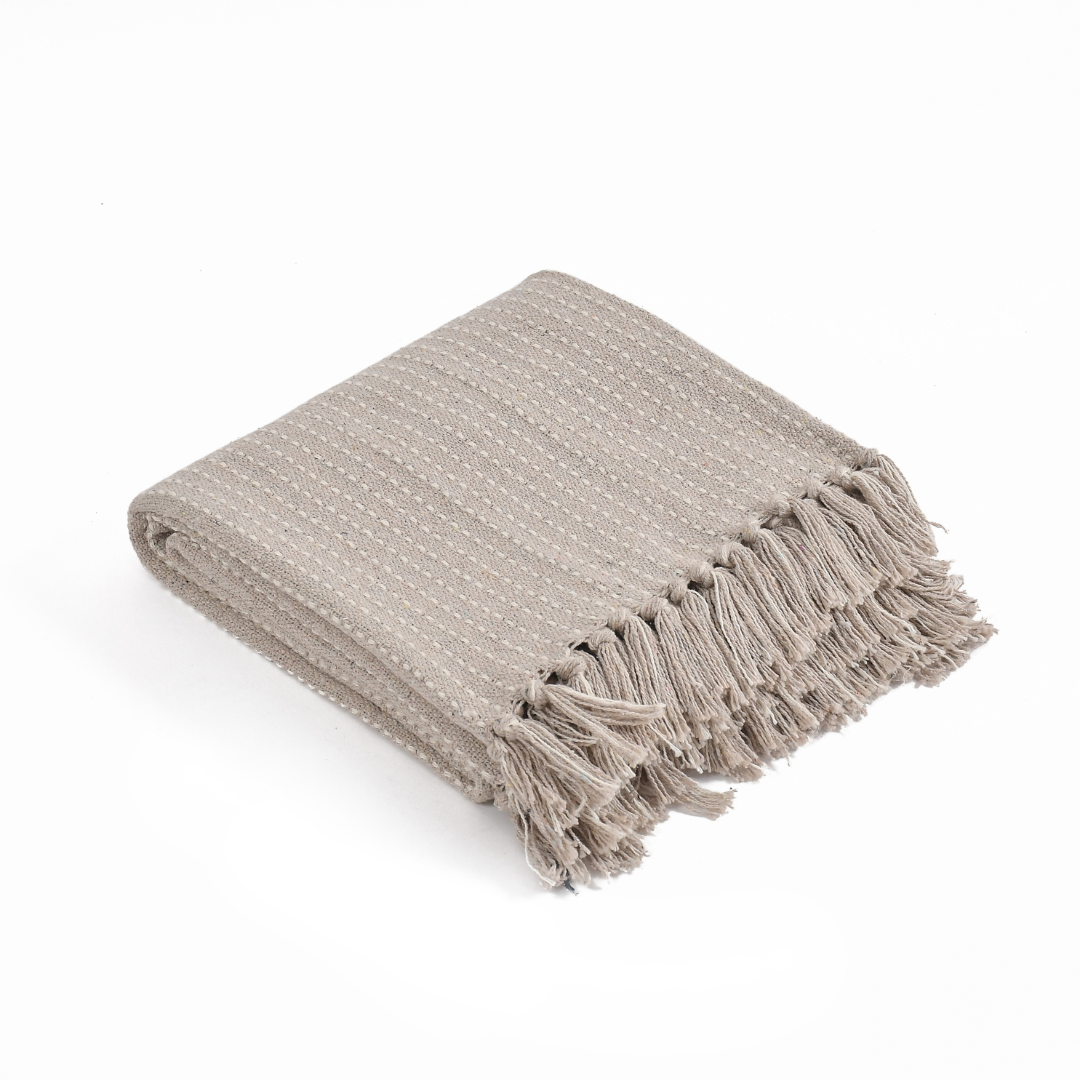 Woven Throw in Natural