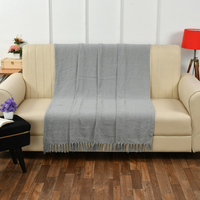 Solid Grey Throw