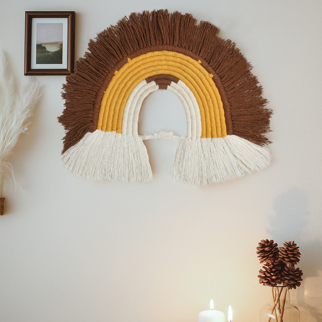Boho sunset wall hanging