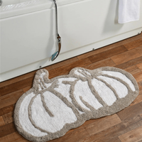Pumpkin Shaped Tufted Bathmat