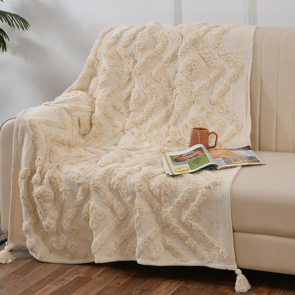 Texture Diamond Throw