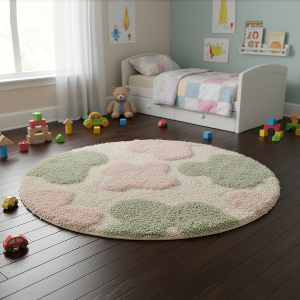 Bloom Dream Round Tufted Bathmat