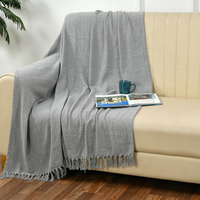 Solid Grey Throw