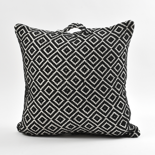 Black and White Floor Cushion